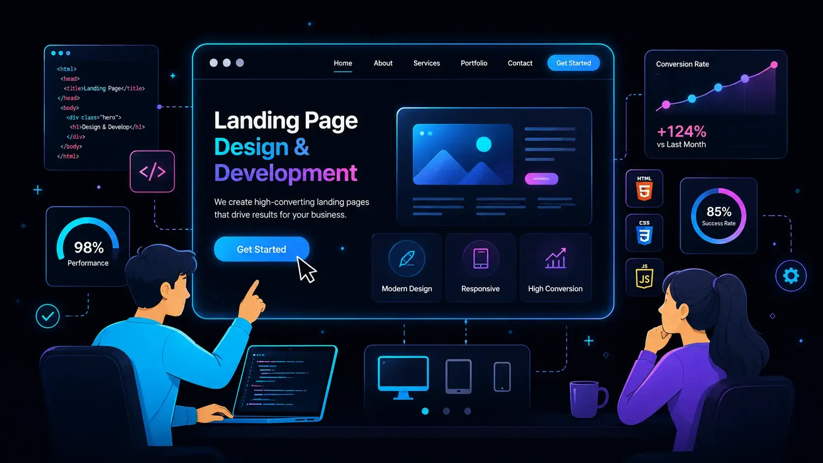 Professional Landing Page Design Company Delhi NCR