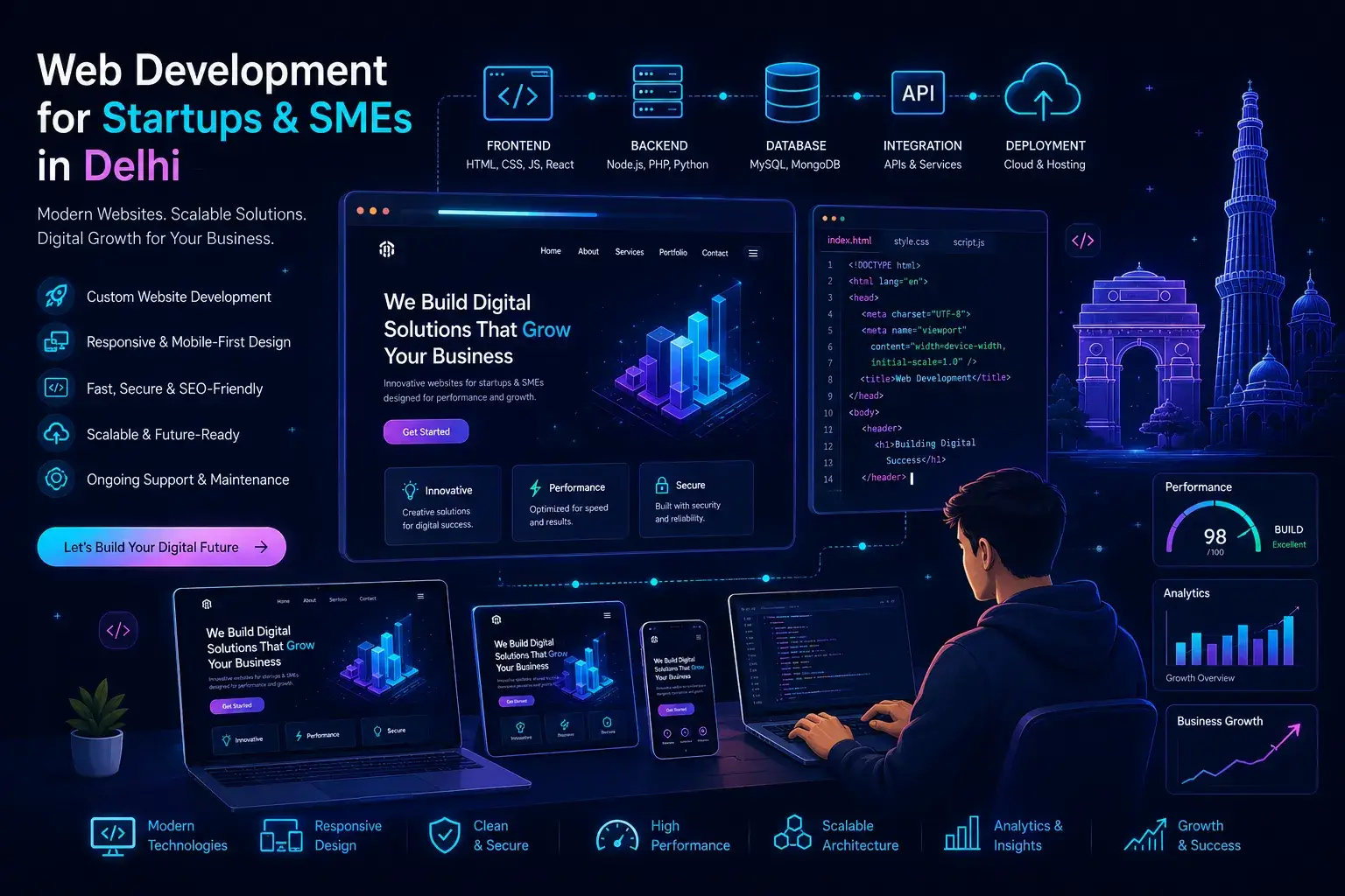 Web Development for Startups and SMEs in Delhi NCR