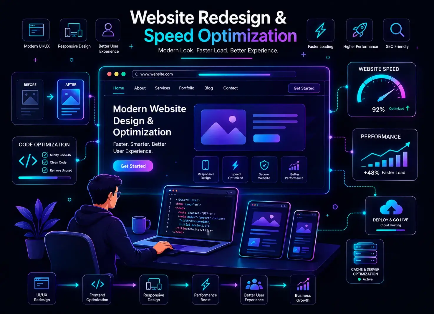 Website Redesign and Speed Optimization Delhi NCR