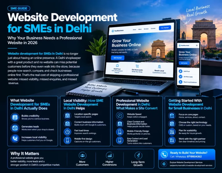 website development for SMEs in Delhi