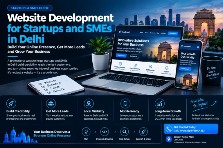 website development for startups and SMEs in Delhi