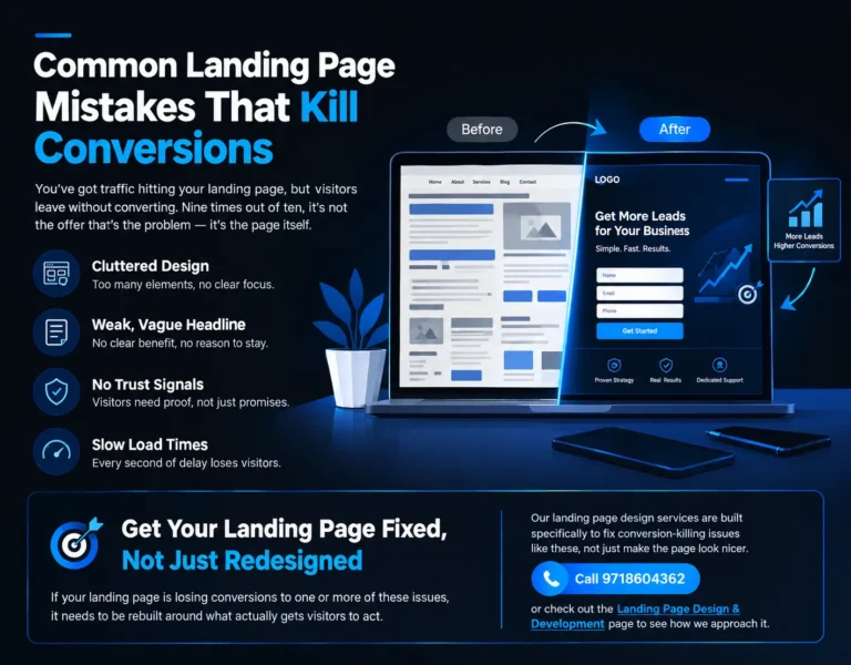 landing page mistakes